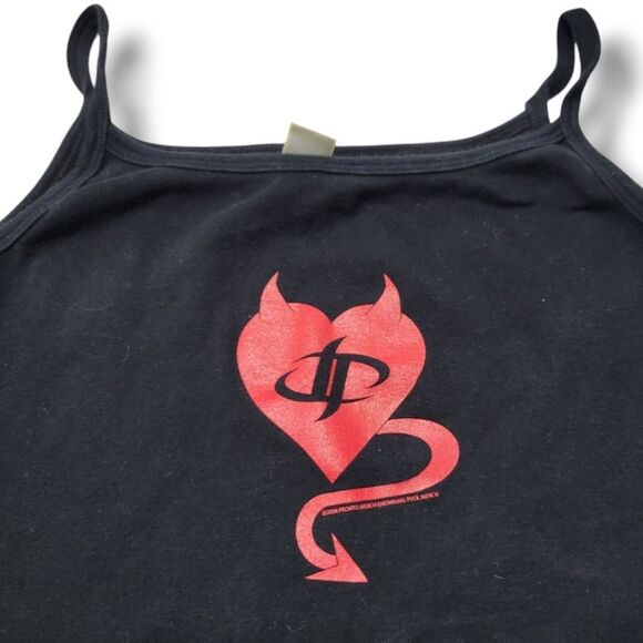 2004 Drowning Pool Top Size Small By Kavio! Graphic Print Cami Tank Top Baby Tee - Picture 3 of 7